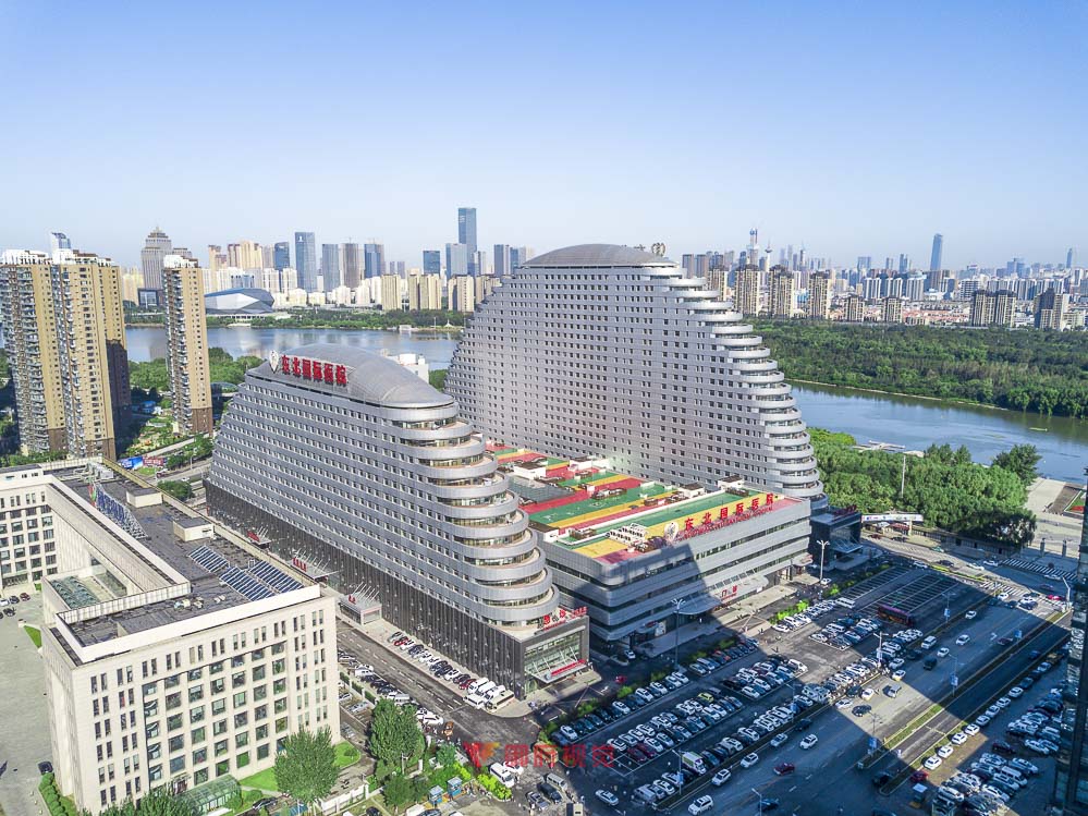 东北国际医院建筑航拍摄影