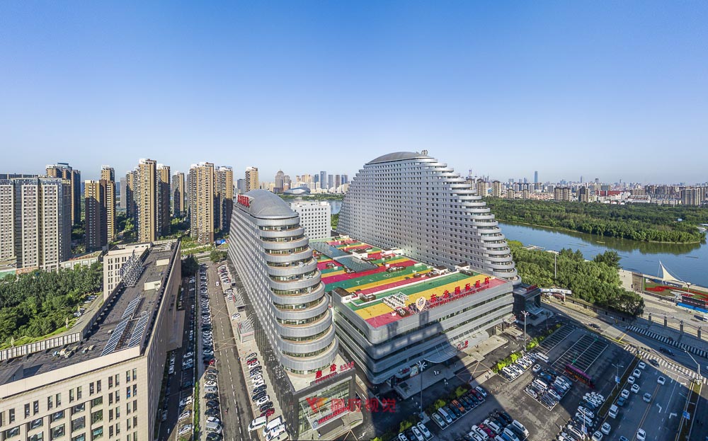 东北国际医院建筑航拍摄影