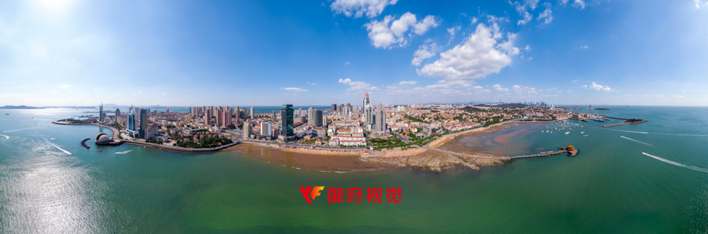 青岛城市广告航拍