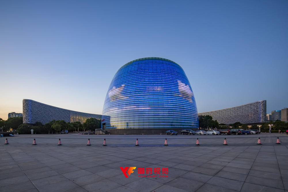 苏州文化艺术中心公共建筑航拍