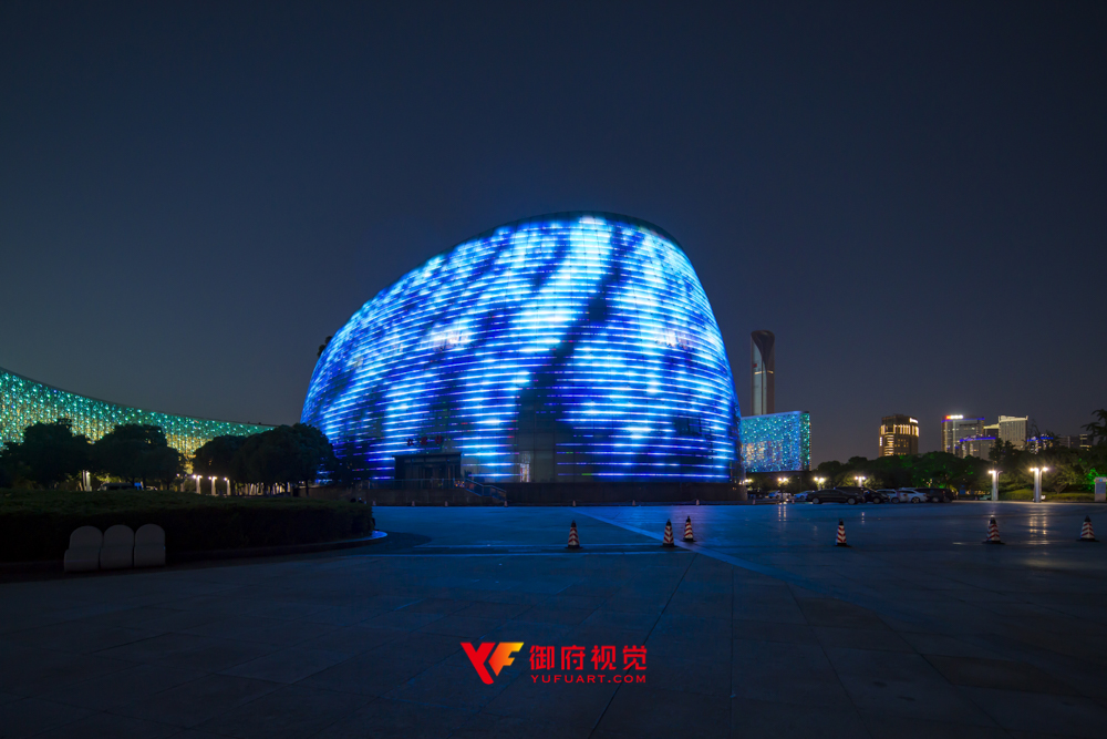 苏州文化艺术中心公共建筑航拍