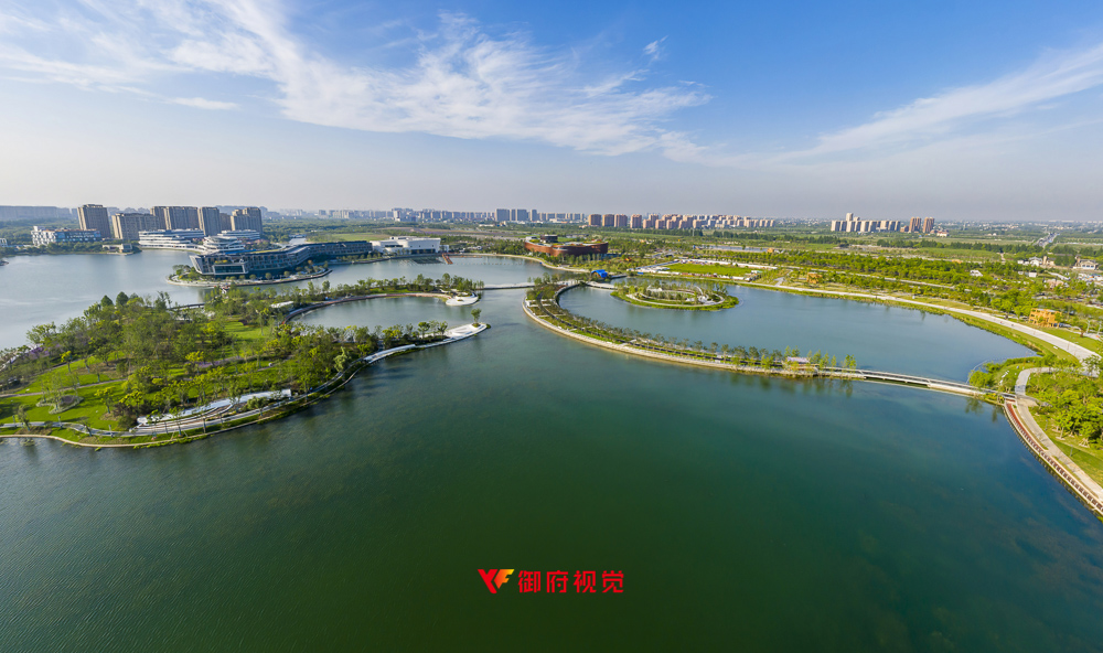 奉贤新城,金海湖,上海之鱼,景观园林,上海航拍摄影