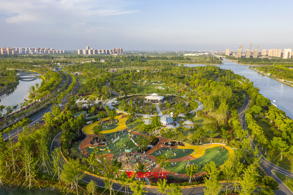 泡泡公园,园林景观,旅游景区,上海航拍摄影