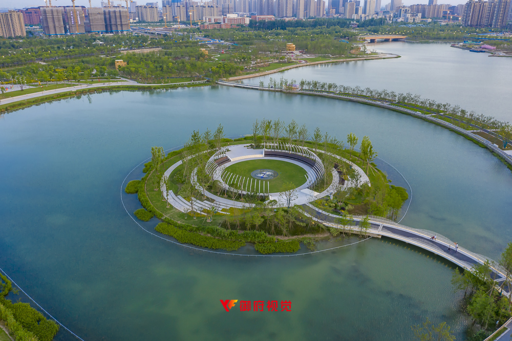 奉贤新城,金海湖,上海之鱼,景观园林,上海航拍摄影
