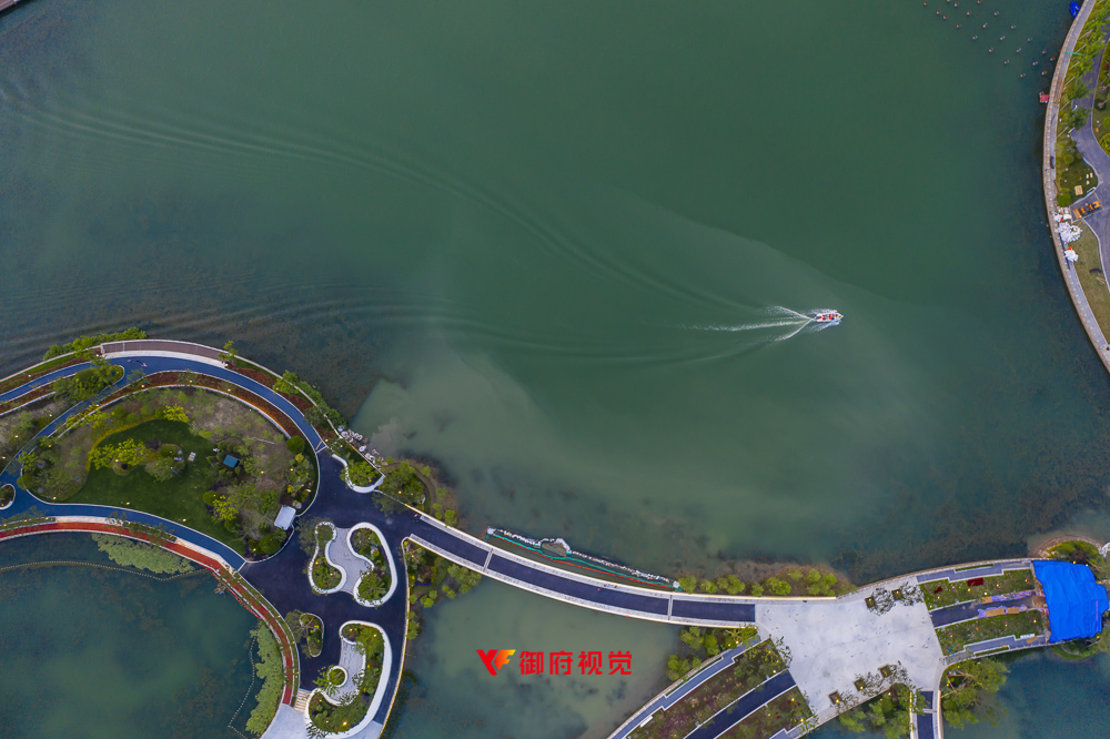 奉贤新城,金海湖,上海之鱼,景观园林,上海航拍摄影