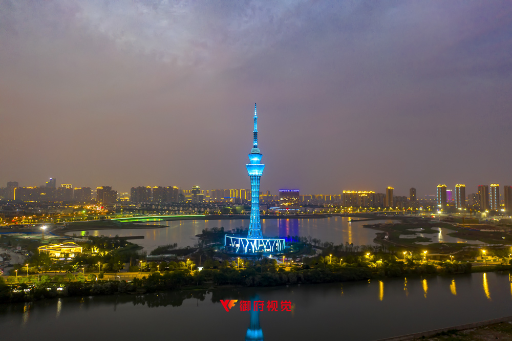 盐城新地标,琴湖,盐城电视塔,盐城航拍摄影