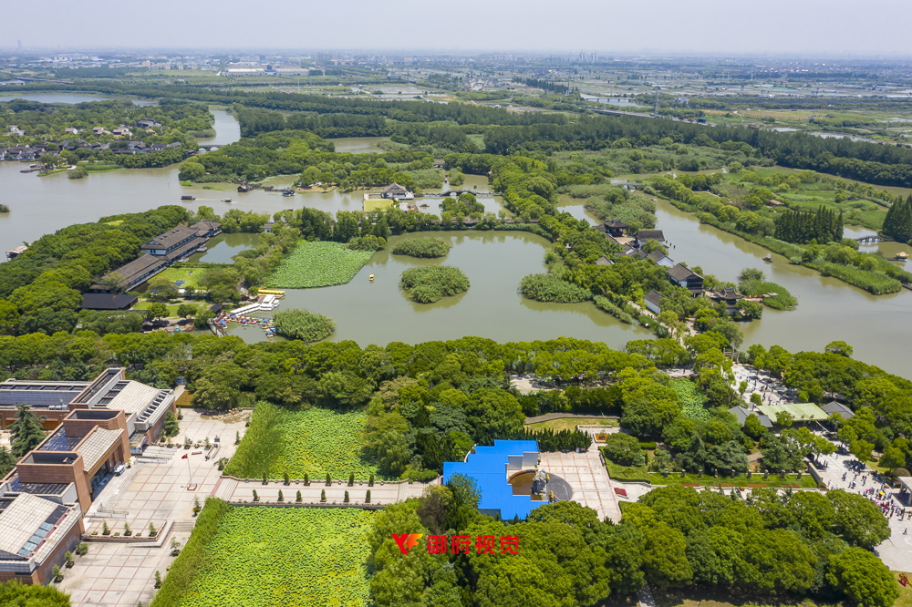 常熟,沙家浜,景区旅游,航拍摄影