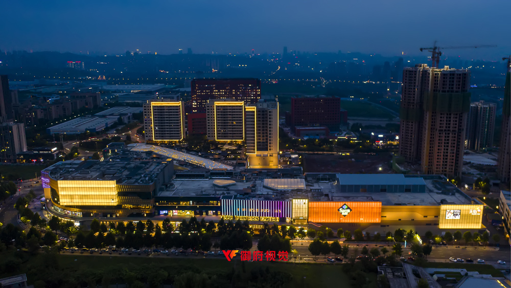 重庆龙湖,礼嘉天街,商业综合体,亮化工程,航怕摄影