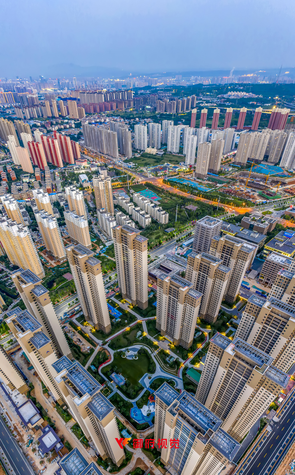 洛阳建业,小区楼盘航拍,广告片拍摄
