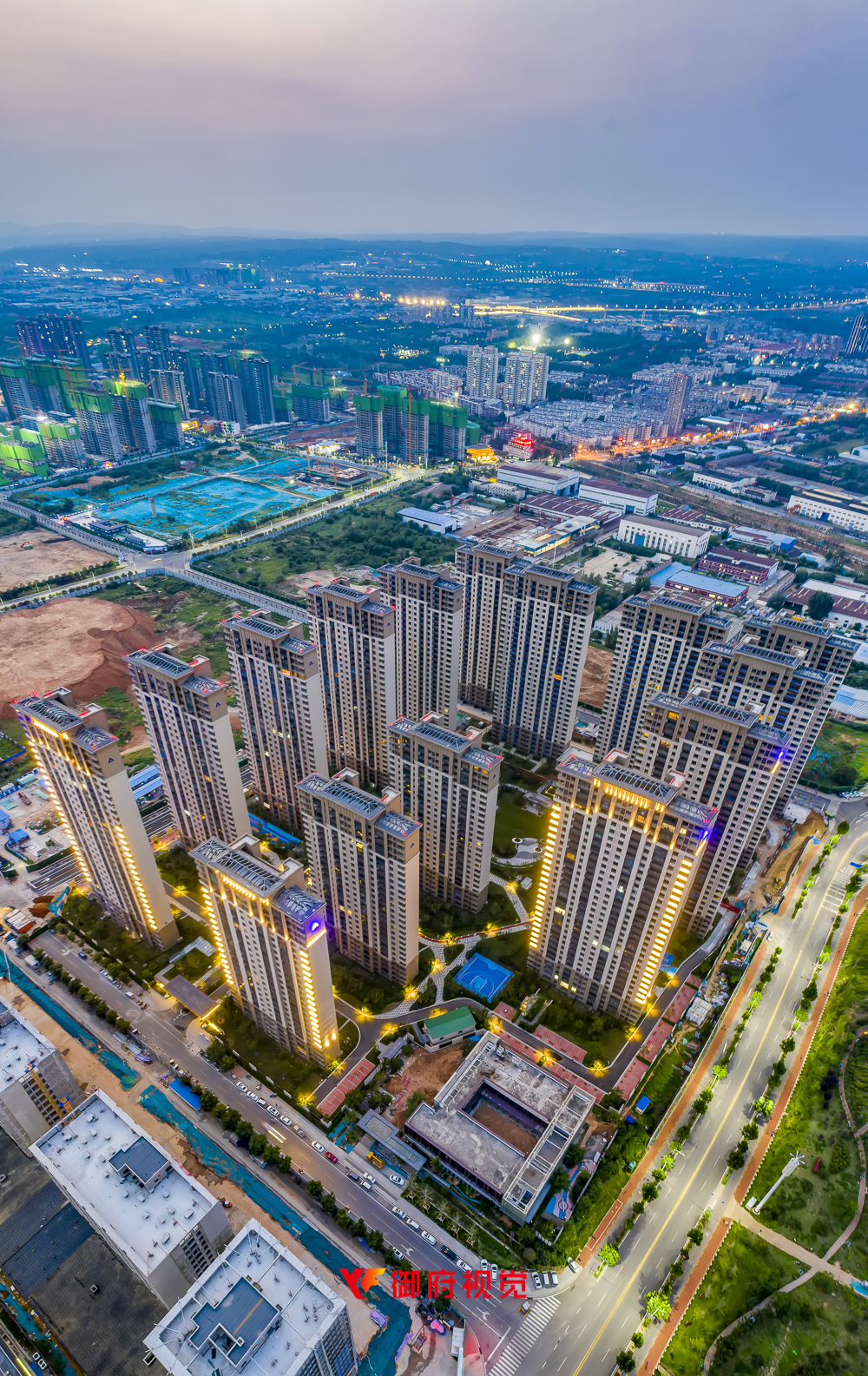 洛阳建业,小区楼盘航拍,广告片拍摄
