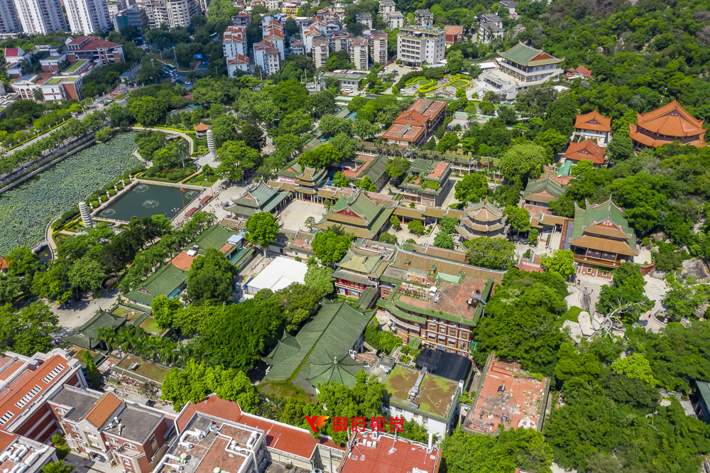 闽南名刹,南普陀寺,旅游景区,航拍摄影