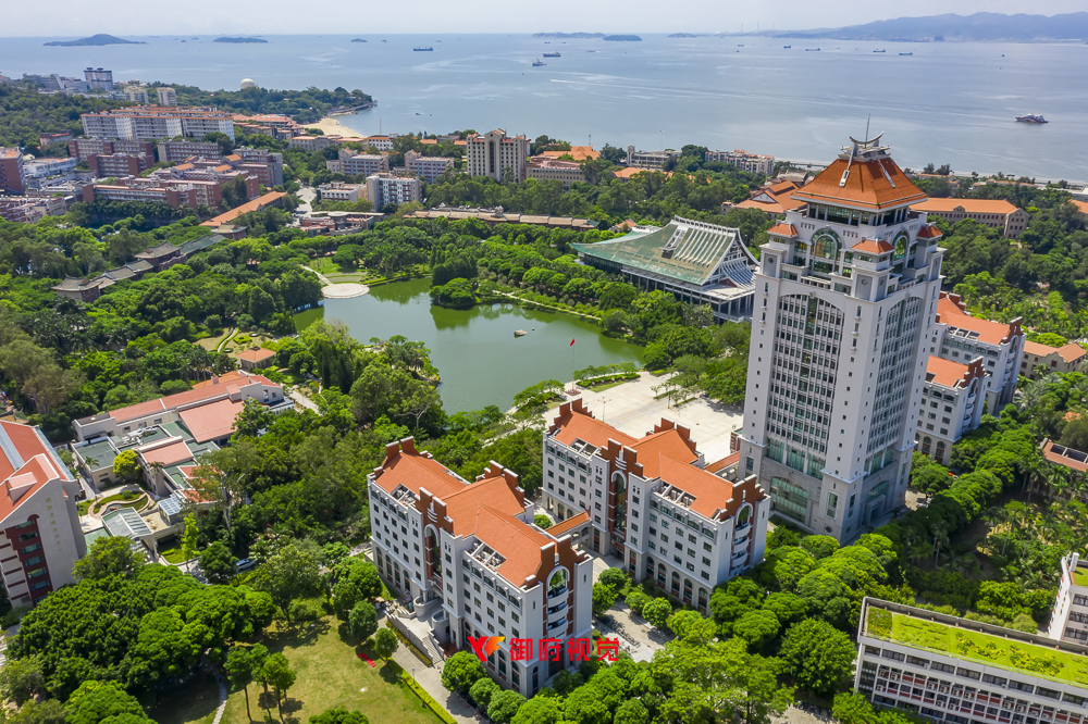 厦门大学,校园,城市风光,航拍摄影