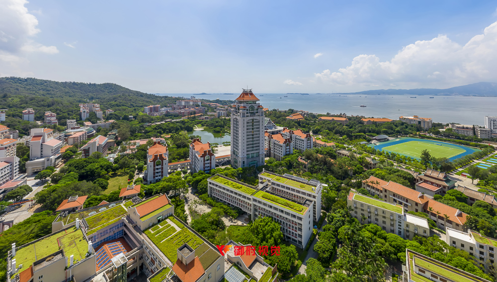 厦门大学,校园,城市风光,航拍摄影