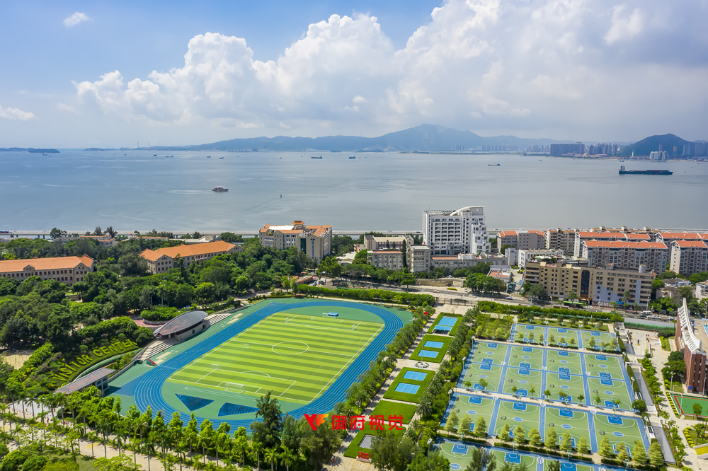 厦门大学,校园,城市风光,航拍摄影