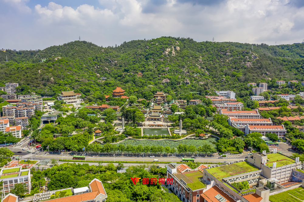 闽南名刹,南普陀寺,旅游景区,航拍摄影