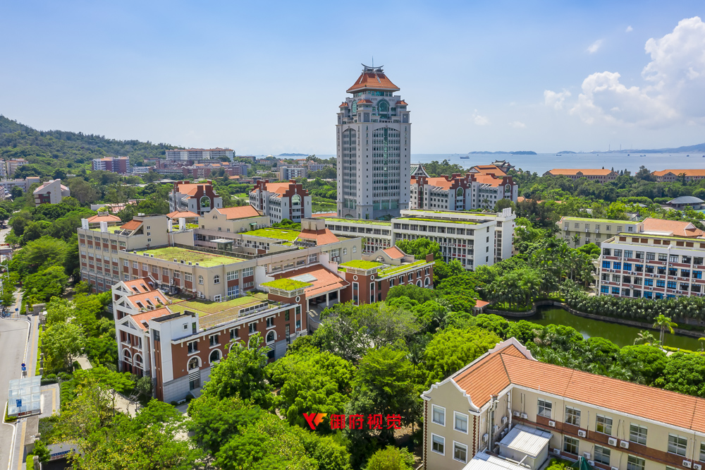 厦门大学,校园,城市风光,航拍摄影
